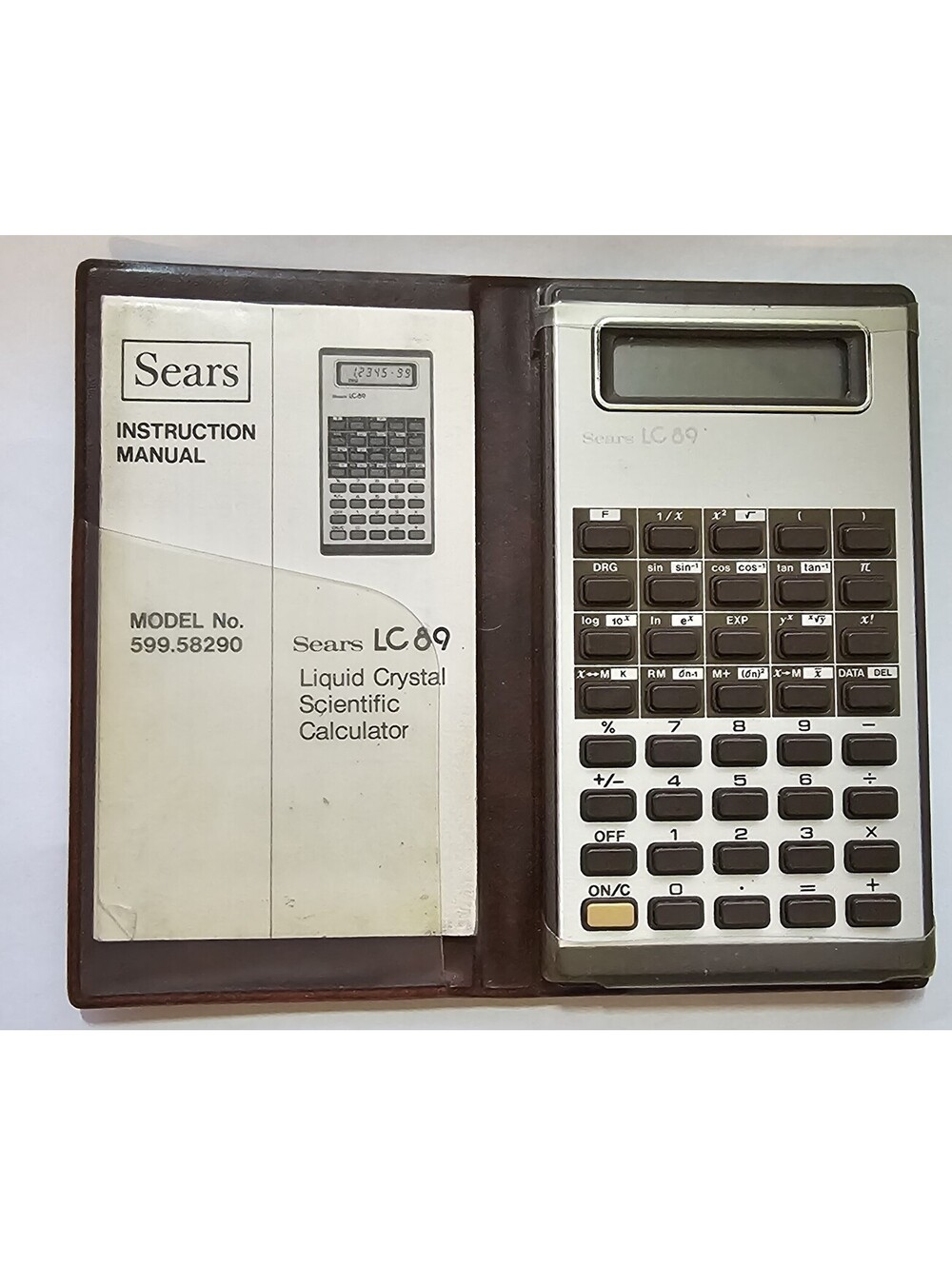 Vintage Sears LC 89 Liquid Crystal Scientific Calculator. #599.58290. Works!